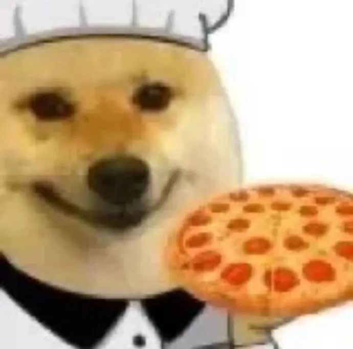 小狗厨师表情包 披萨发表情gif搞笑图片