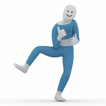 小蓝人跳舞表情包 点赞发表情gif搞笑图片