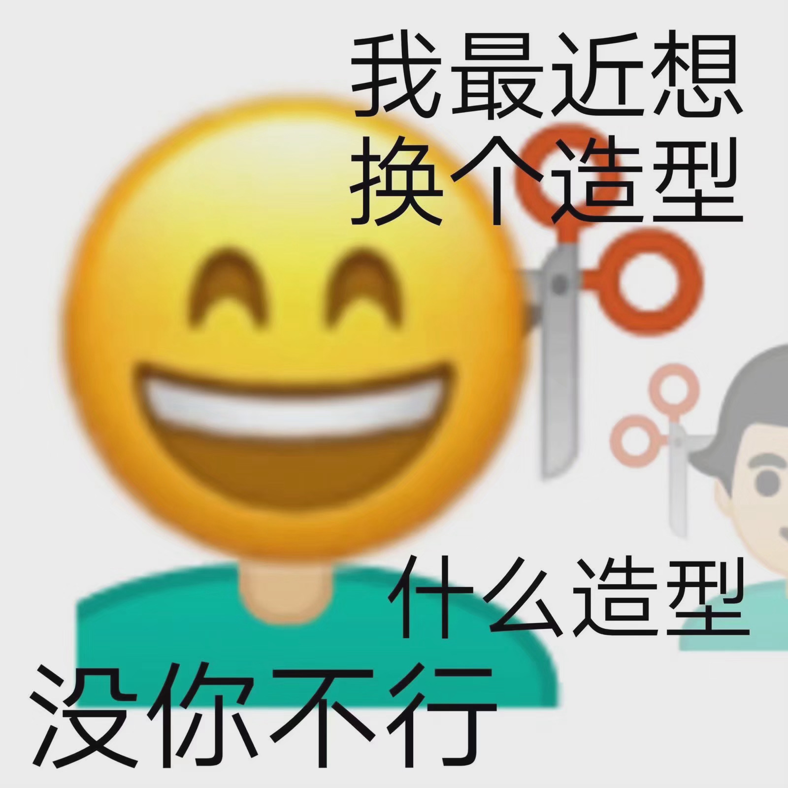 我最近想换个造型AA 什么造型没你不行发表情gif搞笑图片