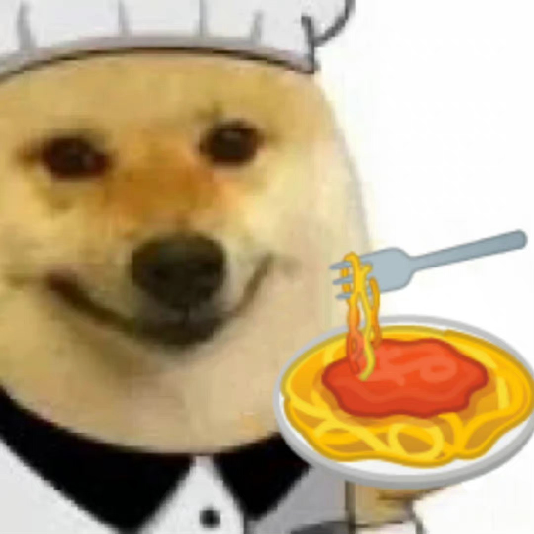 小狗厨师表情包意大利面发表情gif搞笑图片