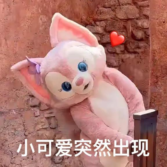 小可爱突然出现发表情gif搞笑图片