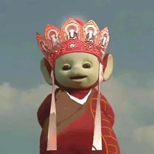 天线宝宝唐僧头像  天线宝宝西游记表情包 ​发表情gif搞笑图片