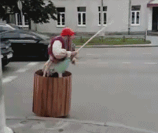 你真当自己会魔法吗？创意gif搞笑图片