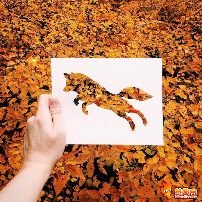 现代创意剪纸艺术创意gif搞笑图片