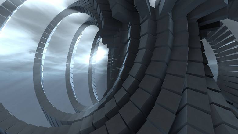 三维虚拟科幻场景创意gif搞笑图片