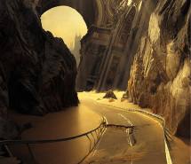 奇幻峡谷创意gif搞笑图片