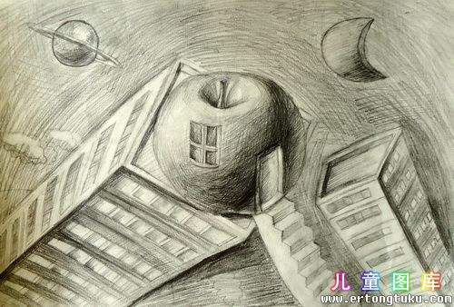 简单素描创意gif搞笑图片