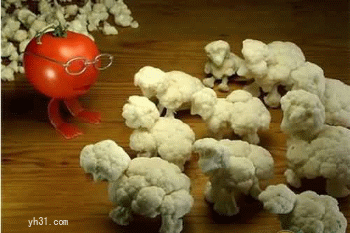 给蔬菜讲课创意gif搞笑图片