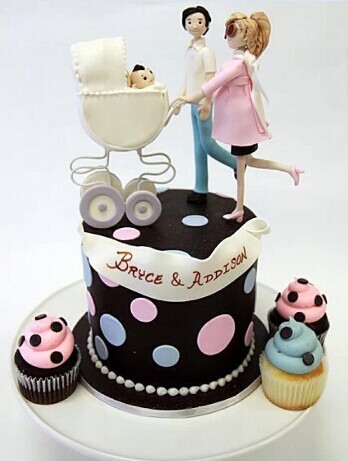 创意一家人生日蛋糕创意gif搞笑图片