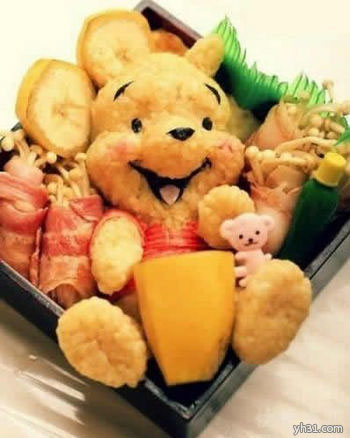 小熊维尼食品创意gif搞笑图片