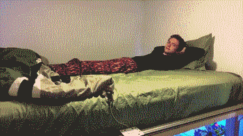 自动盖被子机器创意gif搞笑图片