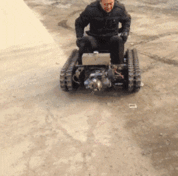 现在的人真会玩，就没有造不出来的东西创意gif搞笑图片