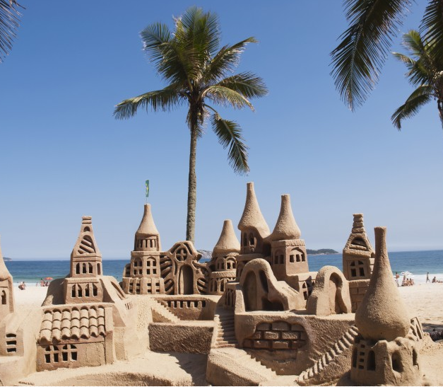 海边沙滩搭建城堡创意图创意gif搞笑图片