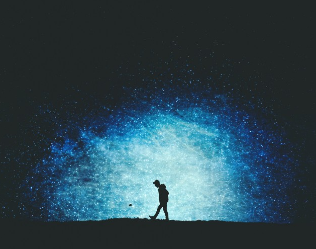 星空梦幻创意设计剪影高清图片创意gif搞笑图片