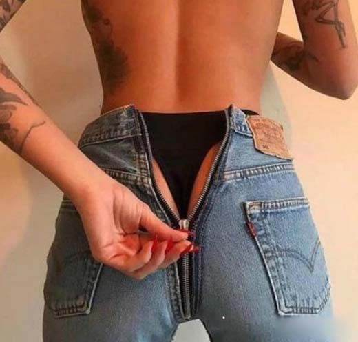 创意个性奇葩牛仔裤搞笑图片创意gif搞笑图片