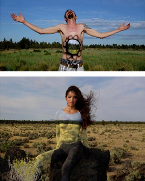 创意人体艺术彩绘图片创意gif搞笑图片