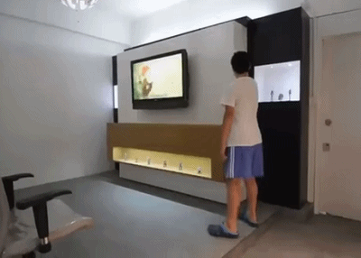 房间家具创意装饰改造动态图创意gif搞笑图片