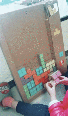 创意儿童益智游戏俄罗斯方块动态图创意gif搞笑图片