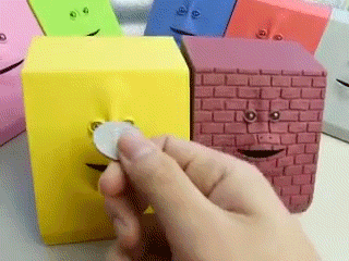 创意的存钱罐图创意gif搞笑图片