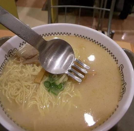 创意的勺子叉子图创意gif搞笑图片