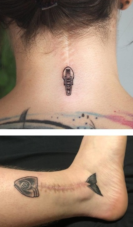 创意个性的纹身图片创意gif搞笑图片