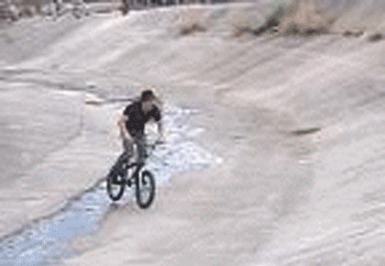 个性创意的骑自行车动图创意gif搞笑图片