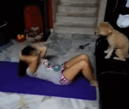 创意的仰卧起坐亲动图创意gif搞笑图片