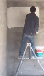 神奇创意的梯子动图创意gif搞笑图片