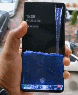 创意的手机进水动态手机锁屏壁纸创意gif搞笑图片