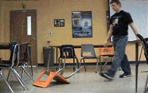 无限循环搞笑创意的装逼耍帅GIF动态图创意gif搞笑图片