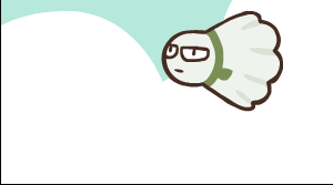 打羽毛球的搞笑创意动漫GIF图创意gif搞笑图片