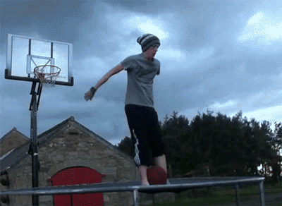 创意花式投篮球GIF动态图创意gif搞笑图片