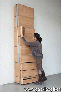 一个非常有意思方便的发明创意gif搞笑图片