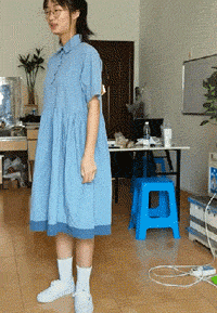 小姐姐这裙子玩出了花来了创意gif搞笑图片