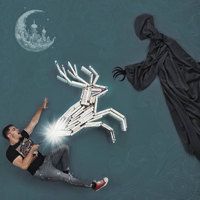 艺术家James Trevino 创造的#哈利·波特#系列作品创意gif搞笑图片