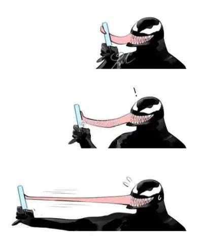 毒液在东北动画漫画gif搞笑图片