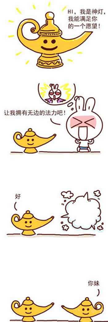 神灯，拥有无边的法力动画漫画gif搞笑图片