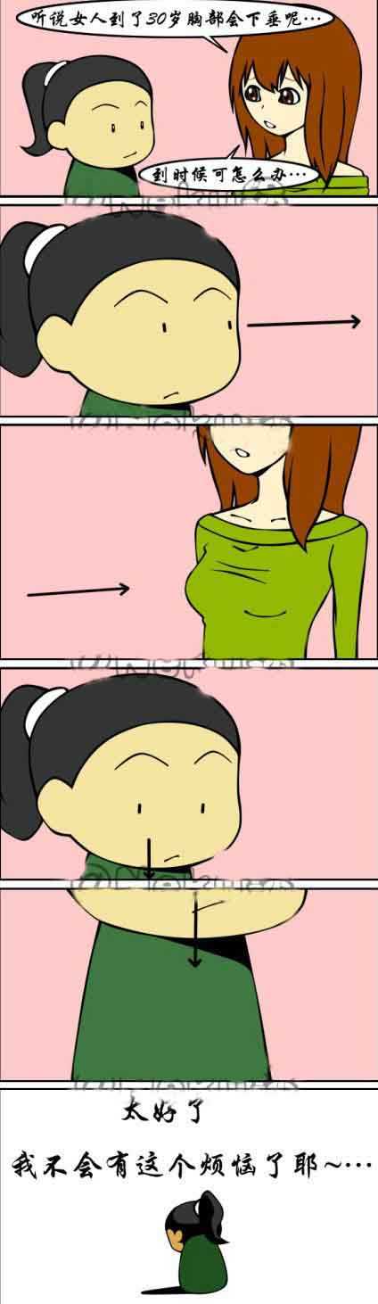 平胸不会有这样的烦恼的动画漫画gif搞笑图片