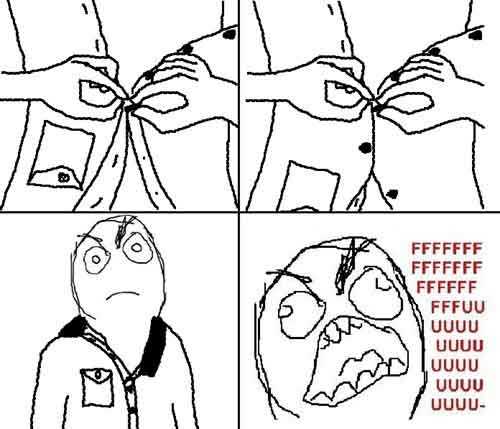 为什么扣纽扣这么难啊。。。动画漫画gif搞笑图片