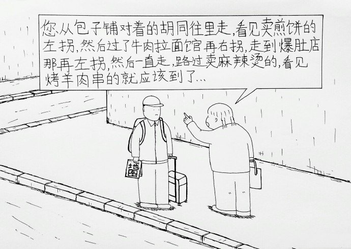 吃货指路动画漫画gif搞笑图片