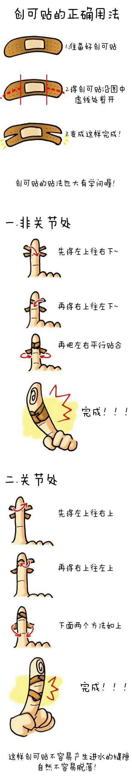 创可贴的正确用法动画漫画gif搞笑图片