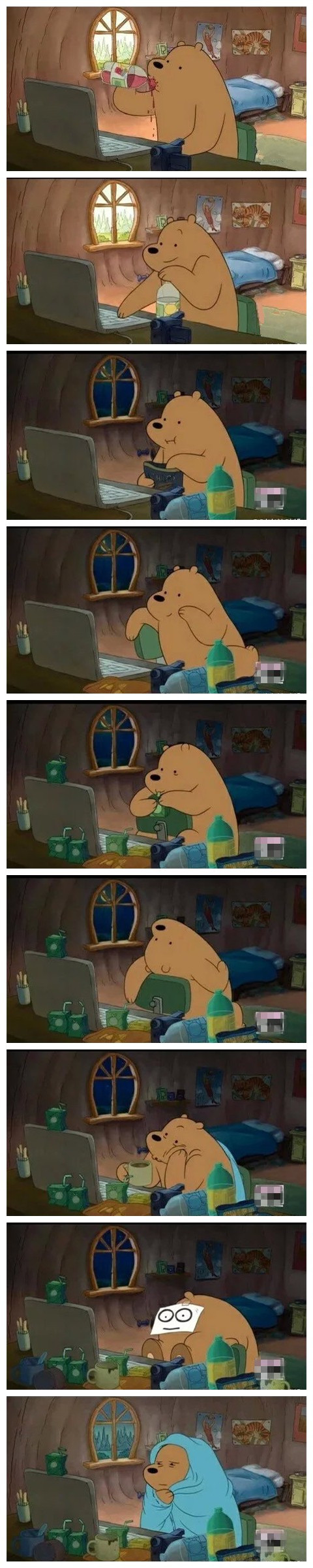 周末的我是这样的动画漫画gif搞笑图片