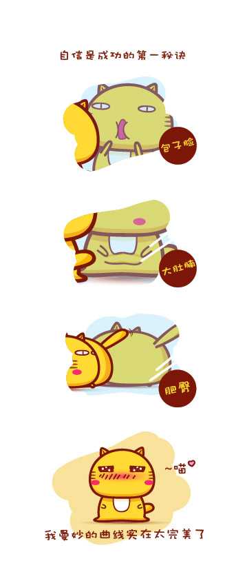 自信是成功的第一步动画漫画gif搞笑图片