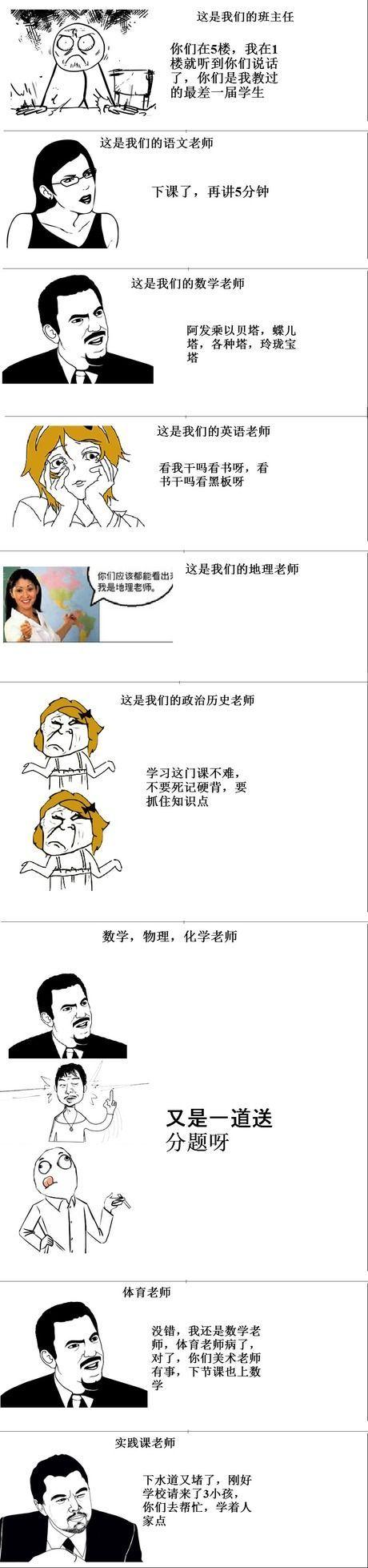 各科老师动画漫画gif搞笑图片