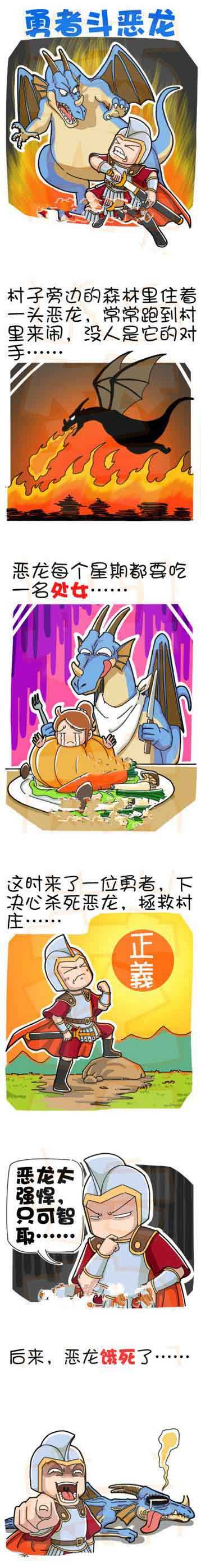 后来这龙就饿死了。。。动画漫画gif搞笑图片