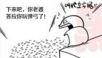 下来吧，你老婆答应你玩弹弓了动画漫画gif搞笑图片
