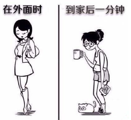 女人的内外状态动画漫画gif搞笑图片