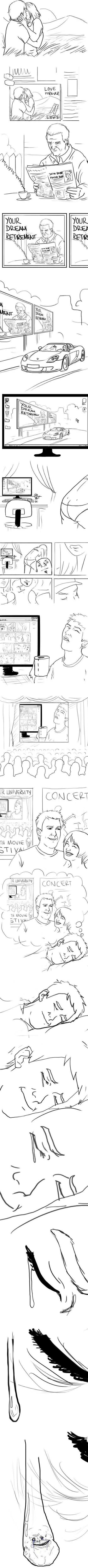 真实。。。坐在影院。。。梦中，注定孤独一生啊动画漫画gif搞笑图片