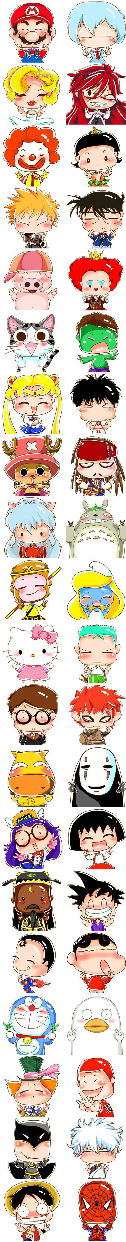 别再歪脖子，现在流行剪刀手~动画漫画gif搞笑图片