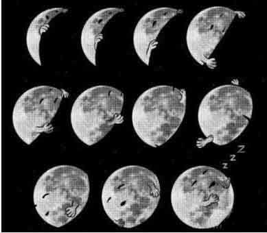 原来月亮睡觉也踹被子动画漫画gif搞笑图片